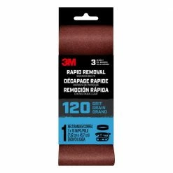 Best Pirce 🎁 Rapid Removal 3 in. x 18 in. 120-Grit Power Sanding Belt (Case of 10) by 3M ✨