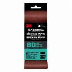 Cheap 🌟 Rapid Removal 3 in. x 18 in. 80-Grit Power Sanding Belt (Case of 10) by 3M 🧨