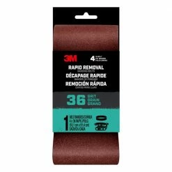 Cheap 🔔 Rapid Removal 4 in. x 36 in. Power Sanding Belt, 36-Grit (1-Pack) by 3M 👏