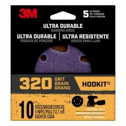 Best reviews of 👏 5 in. 320-Grit Ultra Durable Power Sanding Discs with Universal Hole (10-Discs/Pack) by 3M 🔔