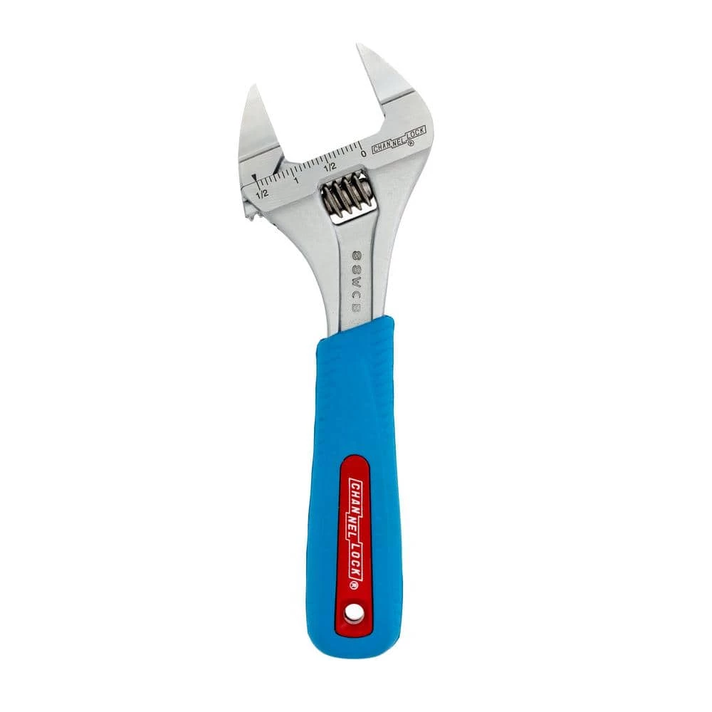 Discount โ Slim Jaw WideAzz 8 in. Adjustable ๐ง Wrench with Code Blue Comfort Grip by Channellock ๐ 3 Discount โ Slim Jaw WideAzz 8 in. Adjustable ๐ง Wrench with Code Blue Comfort Grip by Channellock ๐