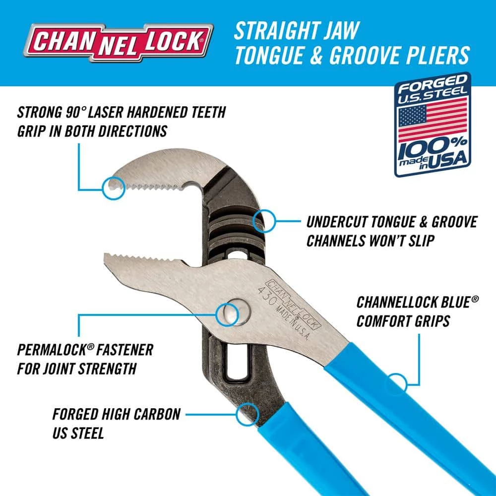 Best deal ๐ 10 in. Tongue and Groove Plier by Channellock ๐ 8 Best deal ๐ 10 in. Tongue and Groove Plier by Channellock ๐ - Image 6