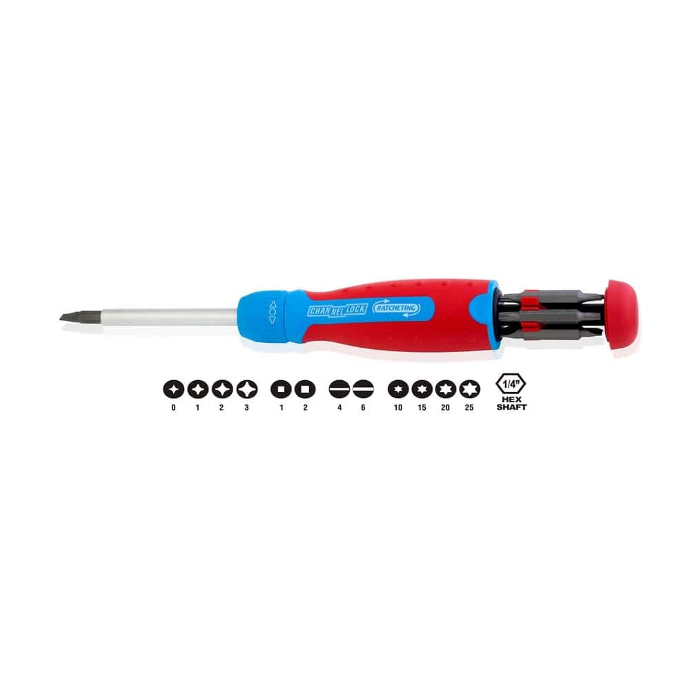 Outlet ๐ 13 N' 1 Racheting Screwdriver, CODE BLUE at Grip by Channellock ๐ฏ 4 Outlet ๐ 13 N' 1 Racheting Screwdriver, CODE BLUE at Grip by Channellock ๐ฏ - Image 2