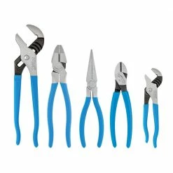 Budget ⌛ Tongue and Groove, Linemens, Diagonal, Long Nose Plier Set (5-Piece) by Channellock ⭐