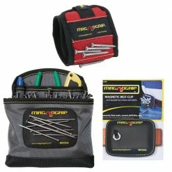 Top 10 😍 Magnetic Wristband, Magnetic Belt Clip and Magnetic Clip-On Pouch Set (3-Pack) by MagnoGrip ⌛