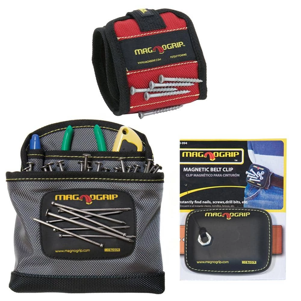 Top 10 ๐ Magnetic Wristband, Magnetic Belt Clip and Magnetic Clip-On Pouch Set (3-Pack) by MagnoGrip โ 3 Top 10 ๐ Magnetic Wristband, Magnetic Belt Clip and Magnetic Clip-On Pouch Set (3-Pack) by MagnoGrip โ