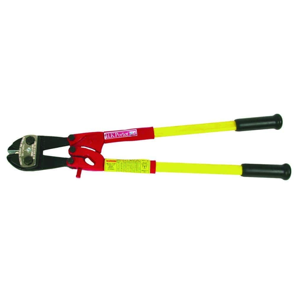Hot Sale ❤️ 24 in. Fiberglass Handle Heavy Duty Bolt Cutters by H.K. Porter 🎉 3 Hot Sale ❤️ 24 in. Fiberglass Handle Heavy Duty Bolt Cutters by H.K. Porter 🎉