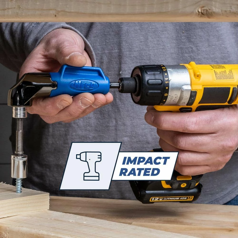 Flash Sale ๐ 90-Degree Pocket Hole Driver Drill Attachment with 3 in. Square Drive Bit by Kreg ๐ 9 Flash Sale ๐ 90-Degree Pocket Hole Driver Drill Attachment with 3 in. Square Drive Bit by Kreg ๐ - Image 7