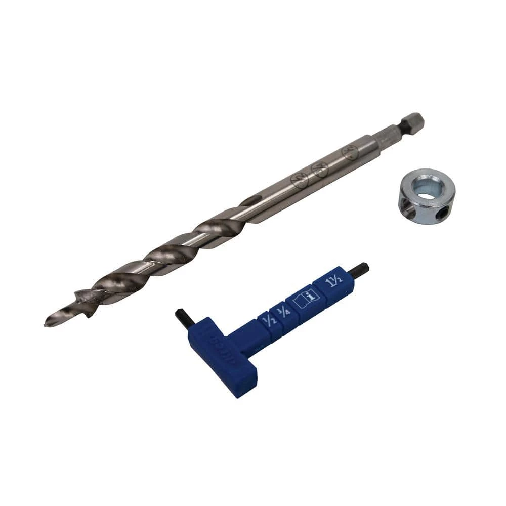 Cheapest โ๏ธ Easy-Set Drill Bit with Stop Collar and Gauge/Hex ๐ง Wrench by Kreg ๐ 3 Cheapest โ๏ธ Easy-Set Drill Bit with Stop Collar and Gauge/Hex ๐ง Wrench by Kreg ๐