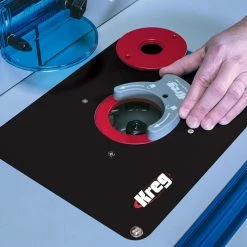 Budget ❤️ Precision Router Table Insert Plate with Level-Loc Rings (Predrilled for Bosch and Portor Cable) by Kreg 💯 -Powerbuilt Sales Store kreg router guides prs4036 44 1000