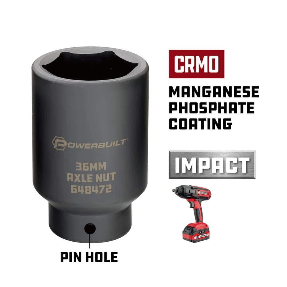 Outlet ๐ Axle Nut Socket Kit by Powerbuilt ๐ 6 Outlet ๐ Axle Nut Socket Kit by Powerbuilt ๐ - Image 4