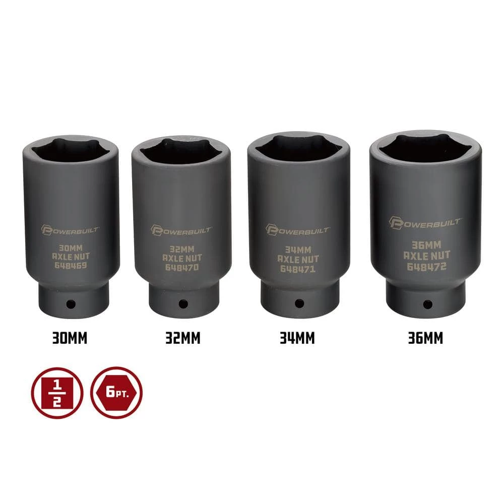 Outlet ๐ Axle Nut Socket Kit by Powerbuilt ๐ 5 Outlet ๐ Axle Nut Socket Kit by Powerbuilt ๐ - Image 3