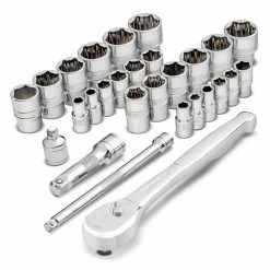 Cheapest ⌛ 28 Piece Zeon Socket Set for Damaged Bolts by Powerbuilt 🔥