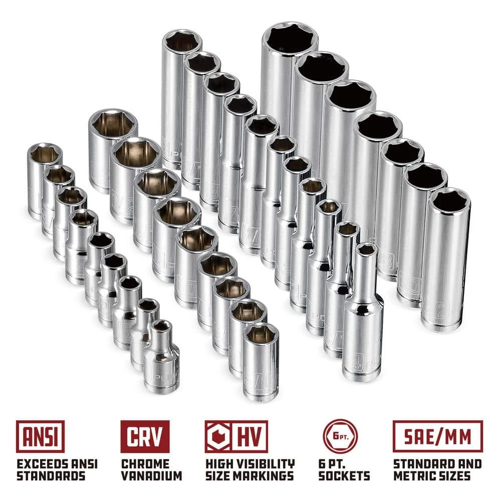 Cheap 🎉 38 Piece 1/4 Inch Drive Mechanics Tool Set by Powerbuilt 🤩 4 Cheap 🎉 38 Piece 1/4 Inch Drive Mechanics Tool Set by Powerbuilt 🤩 - Image 2