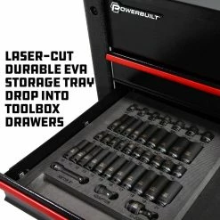 Best Sale 😀 40 Piece 3/8 Inch Drive 6 Point SAE & Metric Pro Tech Impact Socket Set by Powerbuilt 🎁 -Powerbuilt Sales Store powerbuilt ratchet socket sets 949011 1f 1000