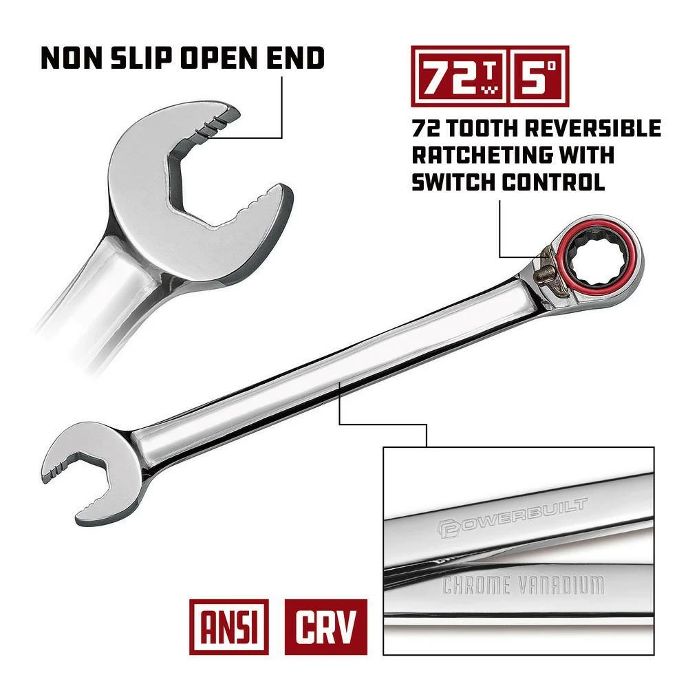 Cheapest ๐ 11 Piece Pro Tech Metric Reversible Ratcheting Combination ๐ง Wrench Set by Powerbuilt ๐งจ 6 Cheapest ๐ 11 Piece Pro Tech Metric Reversible Ratcheting Combination ๐ง Wrench Set by Powerbuilt ๐งจ - Image 4