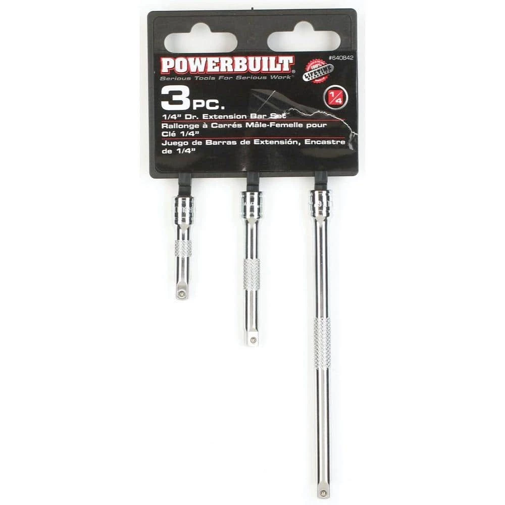 Wholesale โจ 1/4 in. Drive Extension Bar Set (3-Piece) by Powerbuilt ๐ฅ 4 Wholesale โจ 1/4 in. Drive Extension Bar Set (3-Piece) by Powerbuilt ๐ฅ - Image 2