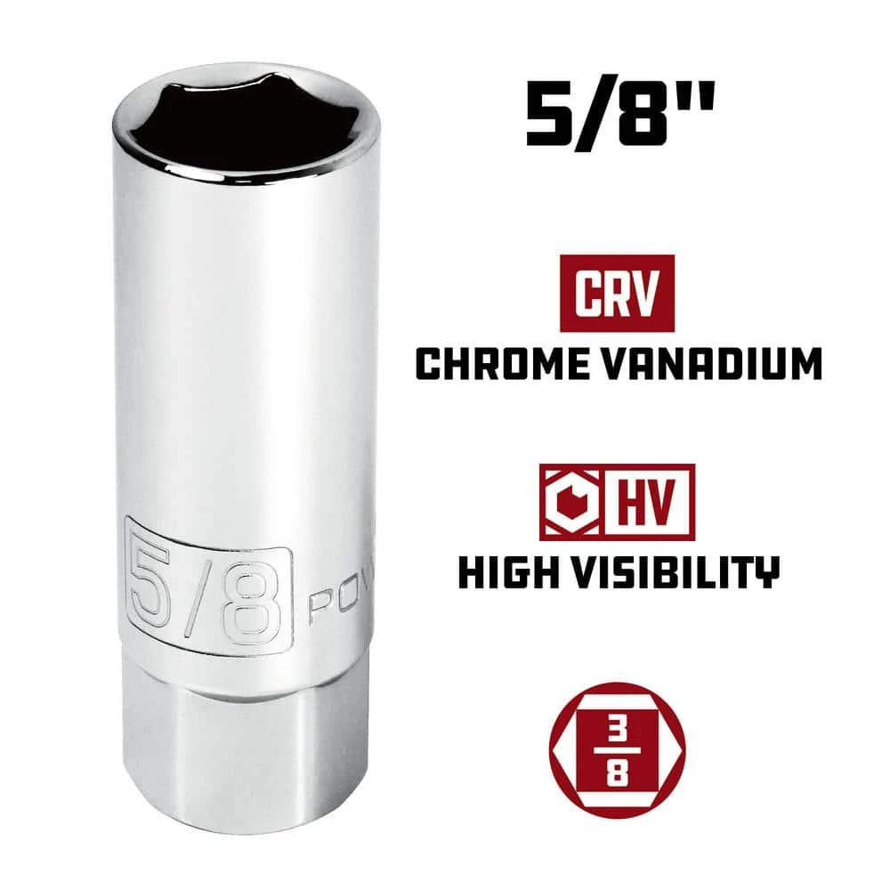 Wholesale ๐ 3/8 in. Driver Spark Plug Socket Set (5-Piece) by Powerbuilt ๐งจ 9 Wholesale ๐ 3/8 in. Driver Spark Plug Socket Set (5-Piece) by Powerbuilt ๐งจ - Image 7