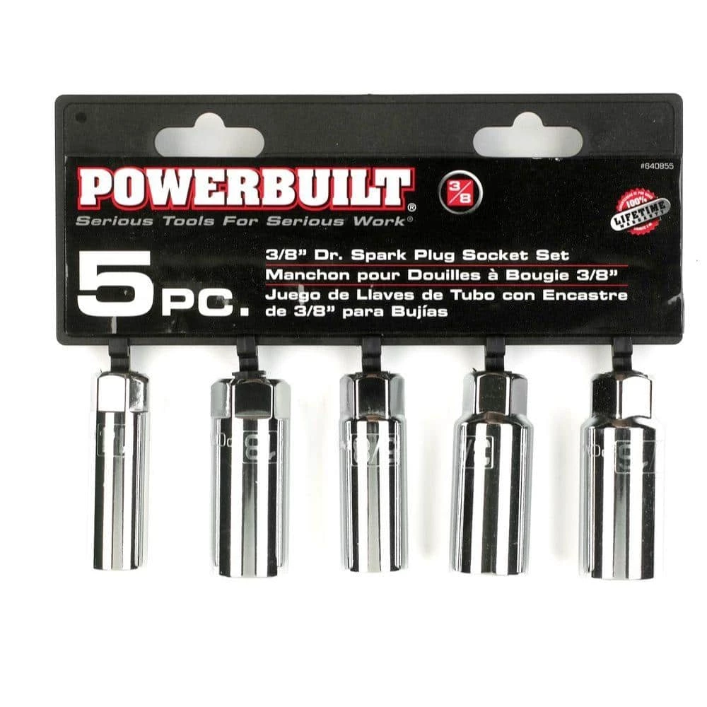 Wholesale ๐ 3/8 in. Driver Spark Plug Socket Set (5-Piece) by Powerbuilt ๐งจ 5 Wholesale ๐ 3/8 in. Driver Spark Plug Socket Set (5-Piece) by Powerbuilt ๐งจ - Image 3