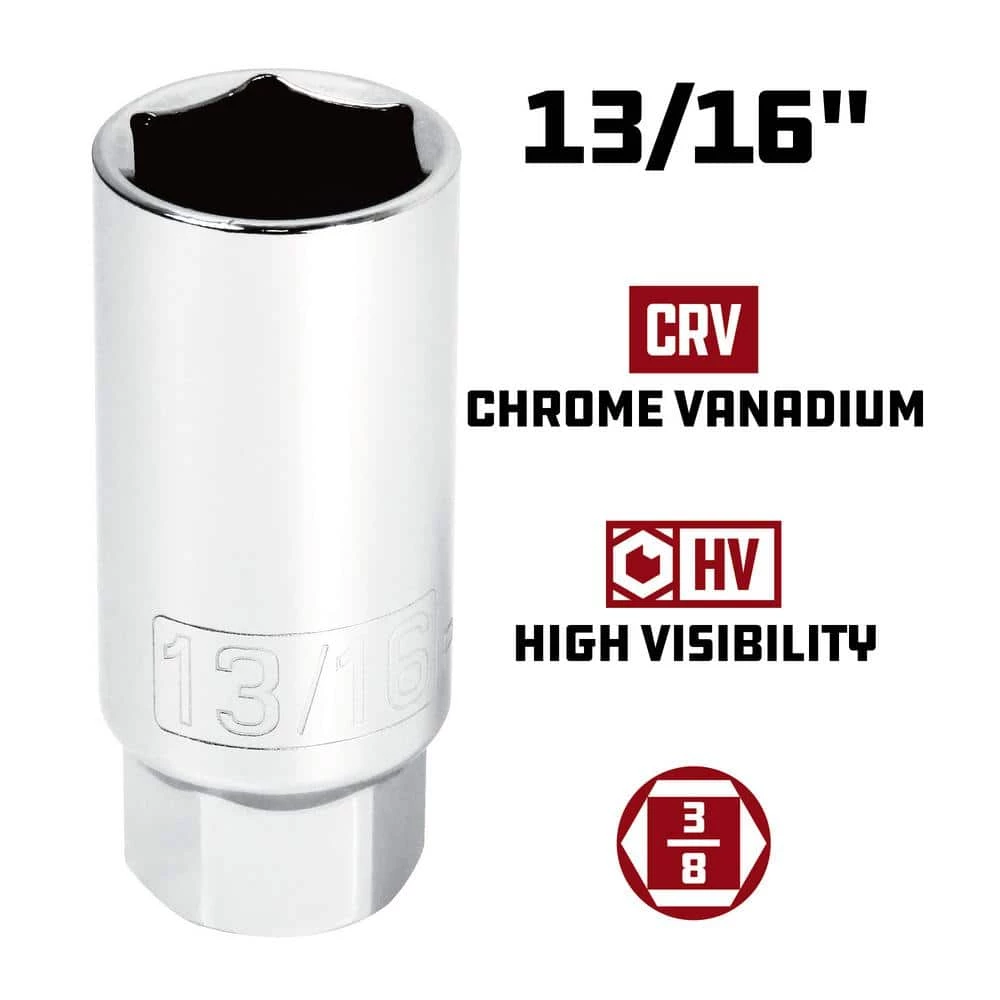 Wholesale ๐ 3/8 in. Driver Spark Plug Socket Set (5-Piece) by Powerbuilt ๐งจ 10 Wholesale ๐ 3/8 in. Driver Spark Plug Socket Set (5-Piece) by Powerbuilt ๐งจ - Image 8