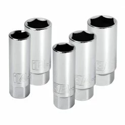 Wholesale 🎉 3/8 in. Driver Spark Plug Socket Set (5-Piece) by Powerbuilt 🧨