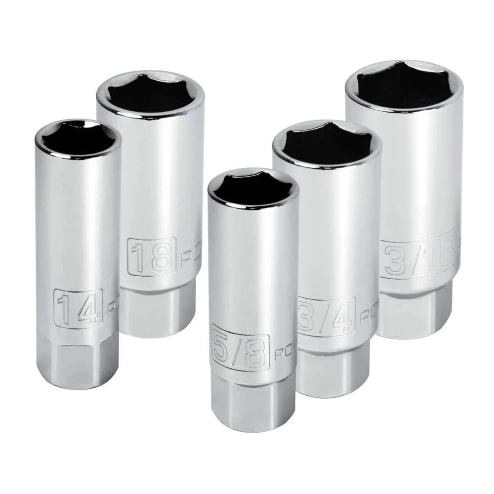 Wholesale ๐ 3/8 in. Driver Spark Plug Socket Set (5-Piece) by Powerbuilt ๐งจ 3 Wholesale ๐ 3/8 in. Driver Spark Plug Socket Set (5-Piece) by Powerbuilt ๐งจ