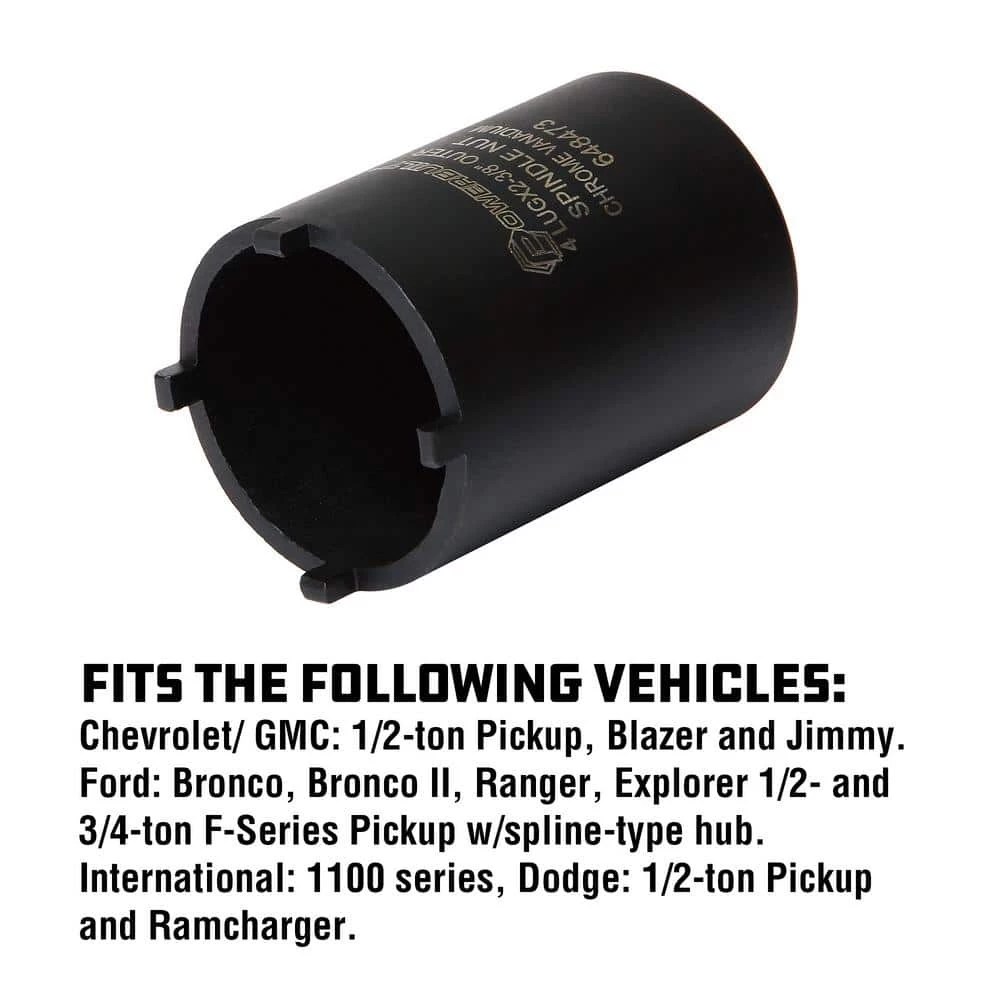 Best Sale ❤️ 4-Outer Lug Spindle Nut Socket by Powerbuilt 🥰 5 Best Sale ❤️ 4-Outer Lug Spindle Nut Socket by Powerbuilt 🥰 - Image 3