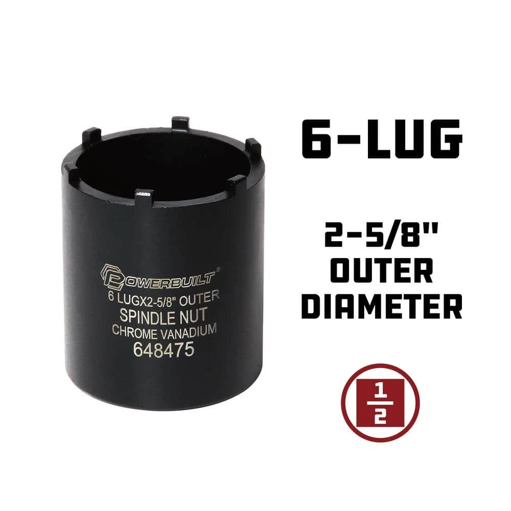 Budget ๐ฅฐ 6-Outer Lug Spindle Nut Socket by Powerbuilt ๐ 4 Budget ๐ฅฐ 6-Outer Lug Spindle Nut Socket by Powerbuilt ๐ - Image 2
