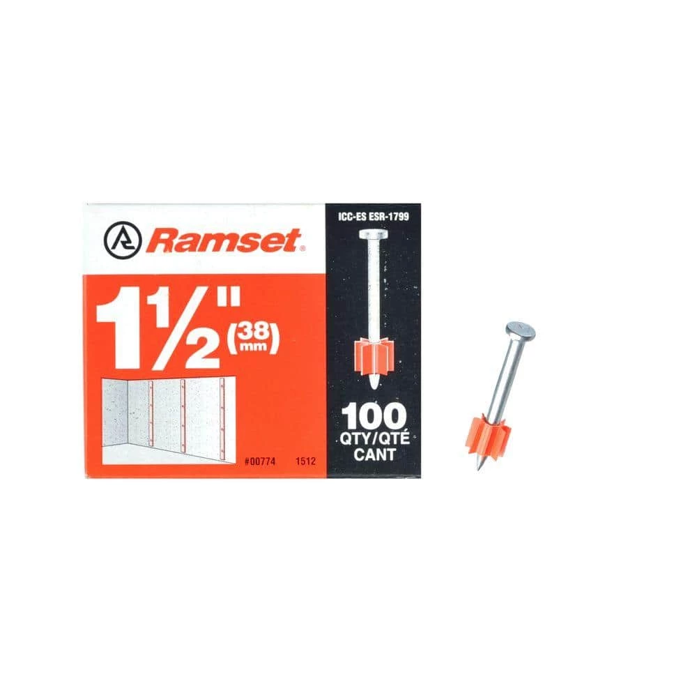 Cheap ๐ 1-1/2 in. Drive Pins (100-Pack) by Ramset โญ 3 Cheap ๐ 1-1/2 in. Drive Pins (100-Pack) by Ramset โญ