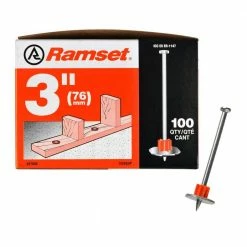 Deals 🌟 3 in. Drive Pins with Washers (100-Pack) by Ramset 🎁