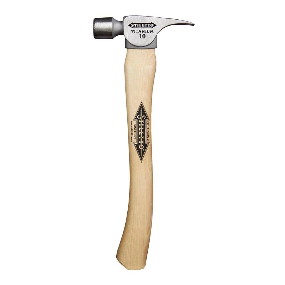 Best Pirce 😍 10 oz. Titanium Smooth Face 🔨 Hammer with 14 1/2 in. Curved Hickory Handle by Stiletto 💯 4 Best Pirce 😍 10 oz. Titanium Smooth Face 🔨 Hammer with 14 1/2 in. Curved Hickory Handle by Stiletto 💯 - Image 2