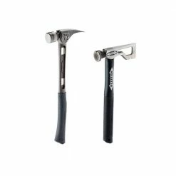 Powerbuilt Sales Store 11 Cheap ๐ 15 oz. TiBone 3 Smooth Face ๐จ Hammer with 18 in. Curved Handle and 9 oz. Drywall Axe Fiberglass ๐จ Hammer with 13 in. Handle by Stiletto ๐