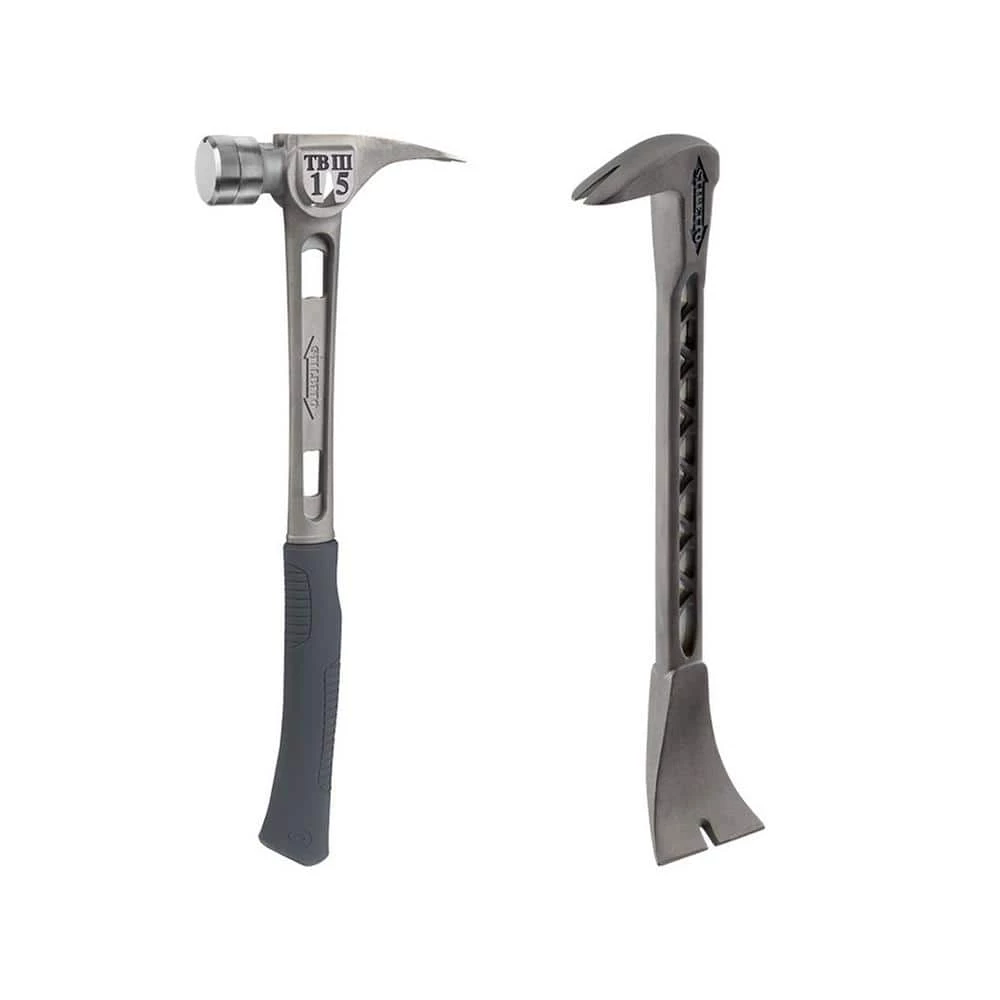 Top 10 ๐ 15 oz. TiBone 3 Smooth Face with Curved Handle ๐จ Hammer and Titanium Trim and Nail Puller by Stiletto ๐ 3 Top 10 ๐ 15 oz. TiBone 3 Smooth Face with Curved Handle ๐จ Hammer and Titanium Trim and Nail Puller by Stiletto ๐