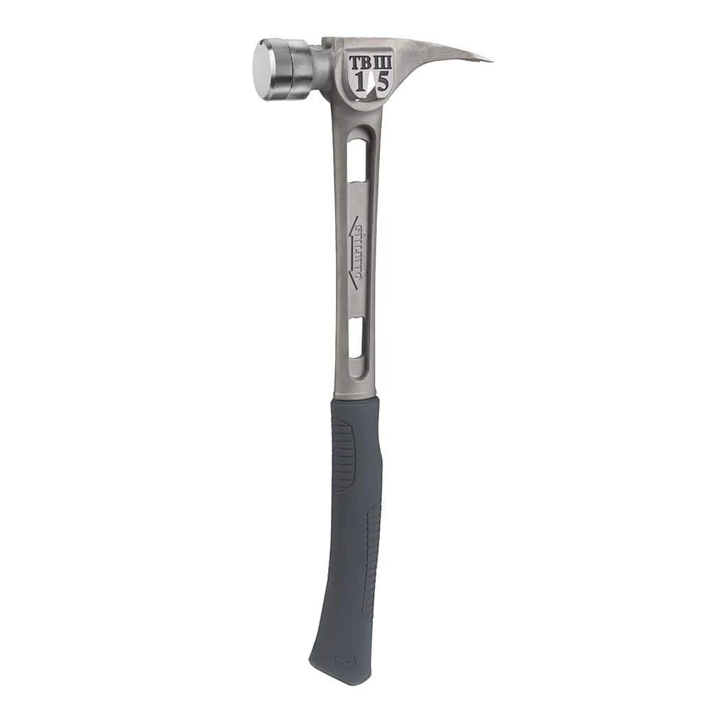 Top 10 ๐ 15 oz. TiBone 3 Smooth Face with Curved Handle ๐จ Hammer and Titanium Trim and Nail Puller by Stiletto ๐ 4 Top 10 ๐ 15 oz. TiBone 3 Smooth Face with Curved Handle ๐จ Hammer and Titanium Trim and Nail Puller by Stiletto ๐ - Image 2
