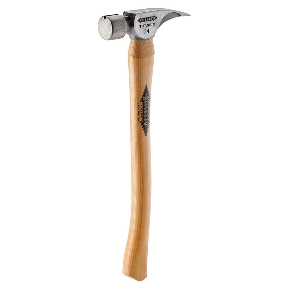 Coupon ⌛ 14 Oz. Titanium Smooth Face 🔨 Hammer with 18 in. Curved Hickory Handle by Stiletto ❤️ 3 Coupon ⌛ 14 Oz. Titanium Smooth Face 🔨 Hammer with 18 in. Curved Hickory Handle by Stiletto ❤️